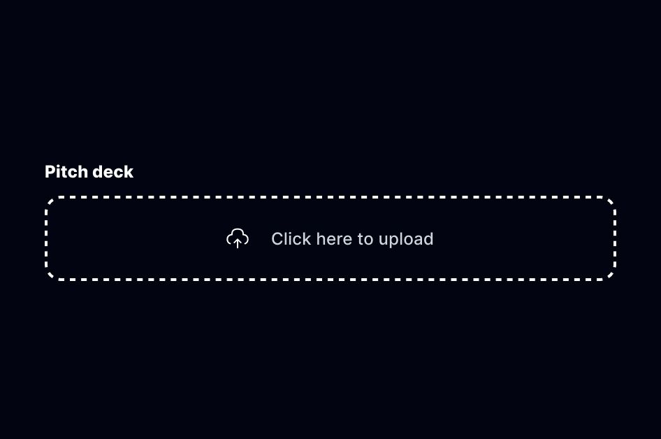 Pitchdeck Upload